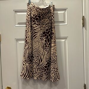 Ann Taylor cheetah print slip skirt.